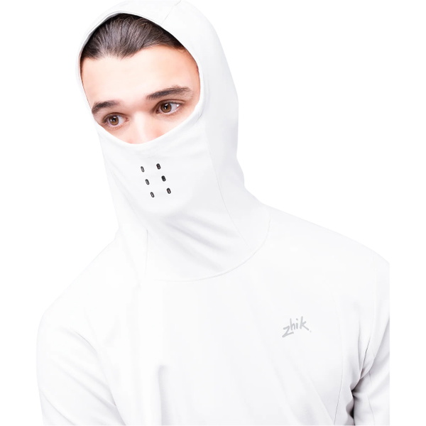 2026 Zhik Mens Motion Long Sleeve Hooded Top ATP-0100-M-PLT - Platinum